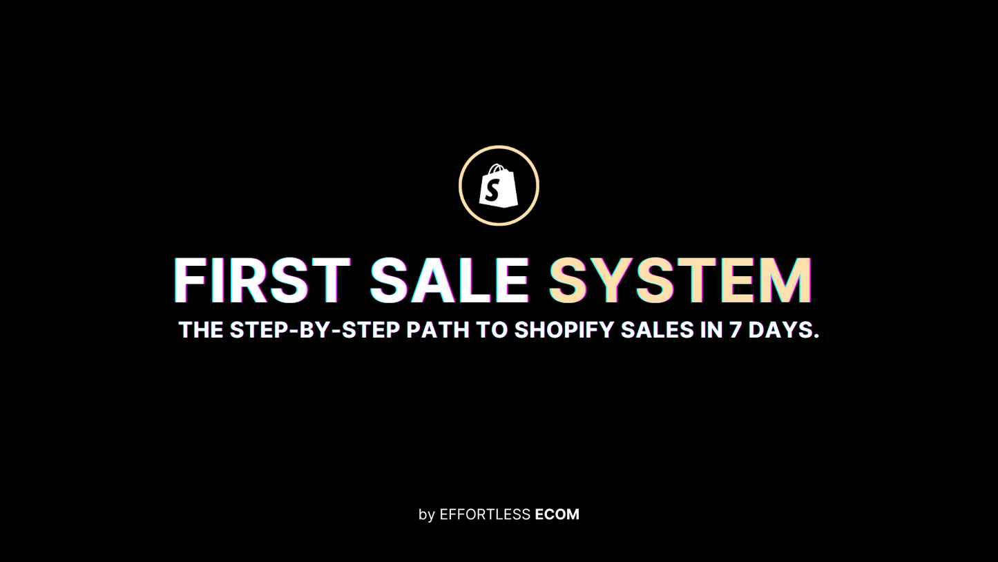 First Sales System